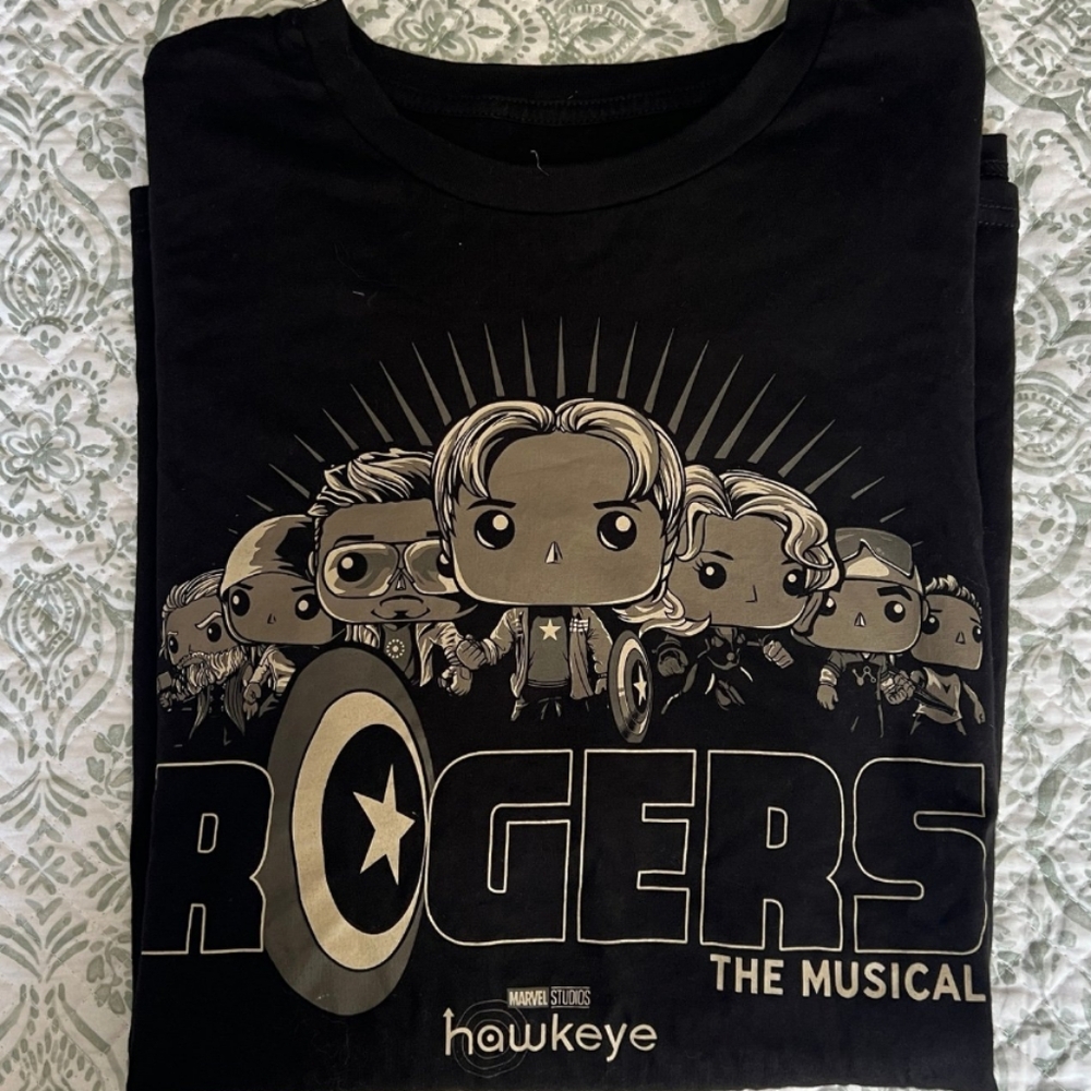 Funko Pop Collector Corps Marvel Avengers Rogers The Musical T Shirt Hawkeye